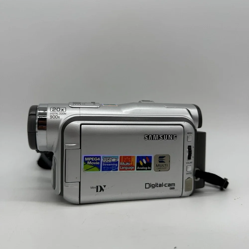 Samsung Mini-DV‎ Camcorder SCD107 20X Optical Zoom Video Recorder Untested Parts